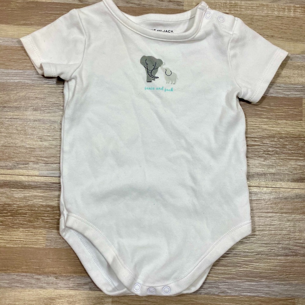 Janie & Jack Elephant Snap Bottom Bodysuit